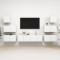 vidaXL Set dulap TV, 8 piese, alb, PAL
