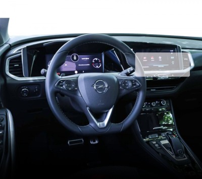 Folie Protectie Navigatie Opel Grandland 2021-2024, Duragon, protectie Display Navigatie, silicon Transparent, Anti-zgarieturi, kit instalare foto