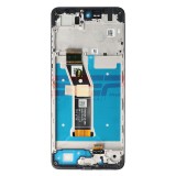Display LCD + Touchscreen cu Rama Motorola Moto E14 Negru Original Service Pack
