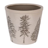 Cumpara ieftin Ghiveci flori ceramica bej verde Braduti 21x20 cm