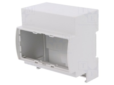 Carcasă pentru șină DIN gri 5 module foto