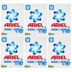 6 x Ariel touch of Lenor fresh, Detergent manual la cutie, 7 spalari, 6 x 450g