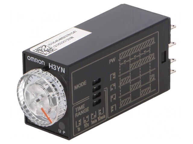 Timer H3YN-4-B 24VDC 0.1s-10min 250VAC 3A 4PDT