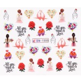 Cumpara ieftin Tatuaj Unghii LUXORISE Love Statement, BN-1555