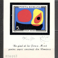Romania.1970 Pictura:Inundatia-Bl. DR.263