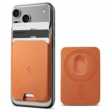 Cumpara ieftin Portofel MagSafe, Spigen, Valentinus MagFit 3 Cards, Portocaliu AFA11339