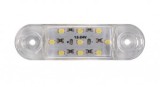Lampa Gabarit LED 12V/24V Alb AD0174B, 9 LED-uri SMD, Utilitare, Camioane, Remorci, 90x20x10mm, Rezistenta la Socuri, Impermeabila IP66