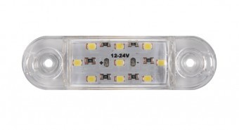 Lampa gabarit cu 9 LED 12V-24V Alb AD0174B foto