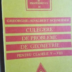 Culegere de probleme de geometrie pentru clasele V-VIII- Gheorghe Adalbert Schneider