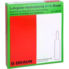 L-Arginin-Hydrochlorid 21% B. Braun &ndash; 5 x 20 ml | Concentrat de calitate germană