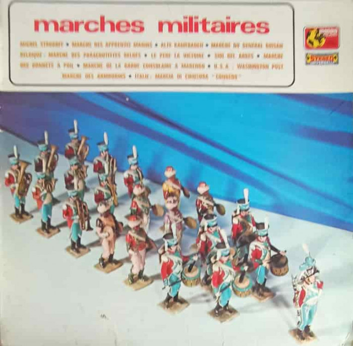 Disc vinil, LP. Marches militaires-Ddondeyne, Agossez, Plonginotti, Das Berl. Blasorch