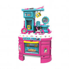 Bucatarie Barbie Mega Kitchen, 72 cm, 12 accesorii, 3 ani+ foto