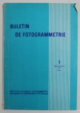 BULETIN DE FOTOGRAMMETRIE , ANUL VIII , NR. 1 , 1973