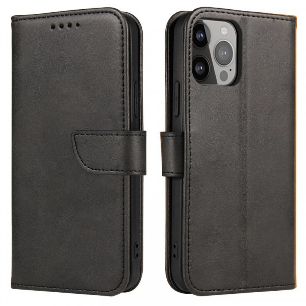 Husa pentru Samsung Galaxy A56 A566 / A36 A366, OEM, Marva Wallet, Neagra