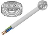 Cablu Electric YDY 5x1,5mm Alb 100m