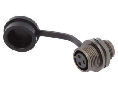 Soclu ST12 mamă PIN 3 IP67 13A 250V pentru lipire 2mm2 -25&amp;divide;85&amp;deg;C foto