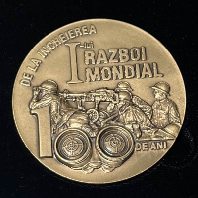 Medalie Monetaria 100 de ani de la &amp;icirc;ncheierea Primului Război Mondial foto