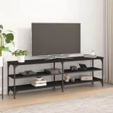 Comodă TV, negru, 160x30x50 cm, lemn prelucrat, vidaXL