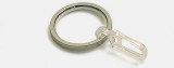 Inel galerie 10011158, metal, inox, cu carlig, 20 mm, 10 buc / set