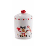 Borcan Craciun ceramica multicolora &Oslash; 12,5 x 18 H