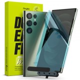 Folie de protectie Ecran Ringke Dual Easy WingFull pentru Samsung Galaxy S23 Ultra S918, Plastic, Set 2 bucati