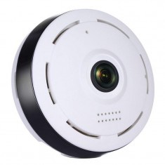 Resigilat Camera Supraveghere Video Techstar&amp;reg; D80, HD 960P , Wireless, Iluminare LED, 360&amp;deg;, Detectare Miscare, Microfon, Difuzor foto