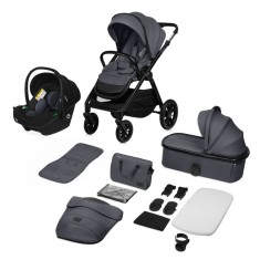 Carucior 3 in 1, Lionelo, Layla, Cadru din aluminiu, Cu landou intarit si salteluta din spuma AiryDots, Cu scoica auto testata A foto