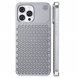 Husa aromaterapia compatibila cu iphone 15 pro, flippy, antisoc, antizgariere, protectie camera si supraincalzire, din aliaj de aluminiu, argintiu