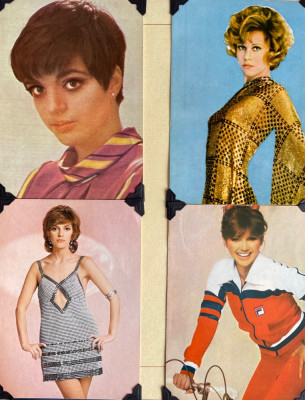 Album cu 64 carti postale actori si formatii celebre din anii 80 foto