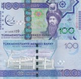 TURKMENISTAN 100 manat 2017 COMEMORATIVA AUNC!!!