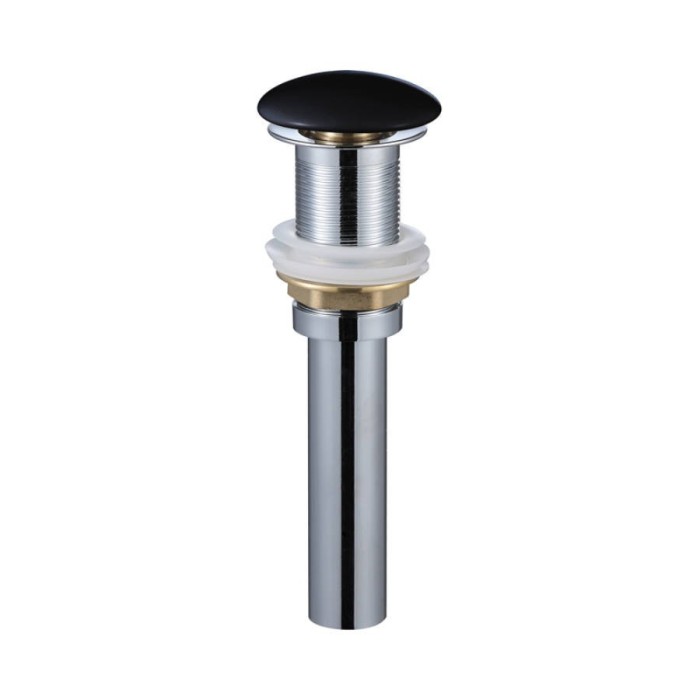 Scurgere Click-Click pentru lavoar standard, negru mat