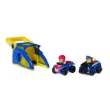 PATRULA CATELUSILOR SET FIGURINA CHASE SI VEHICUL CU LANSATOR