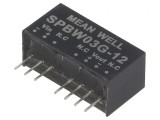 Convertor DC/DC 3W 18-75V la 12V 250mA SIP8