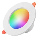Spot Led RGB inteligent Techstar&reg; ,9W, 2700-6500K, Control vocal, compatibil cu Amazon Alexa si Google Home, WiFi 2.4 GHz, Alb