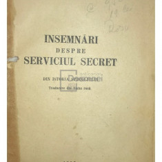 R. Rowen - Însemnări despre serviciul secret (editia 1952)