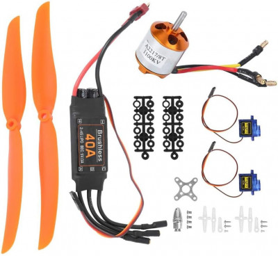 4n 1 Set de accesorii pentru elicopter A2217 1100KV Motor fără perii 40A ESC SG9 foto