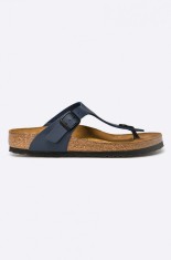Birkenstock șapi Gizeh femei, culoarea albastru marin, cu toc plat, 143621