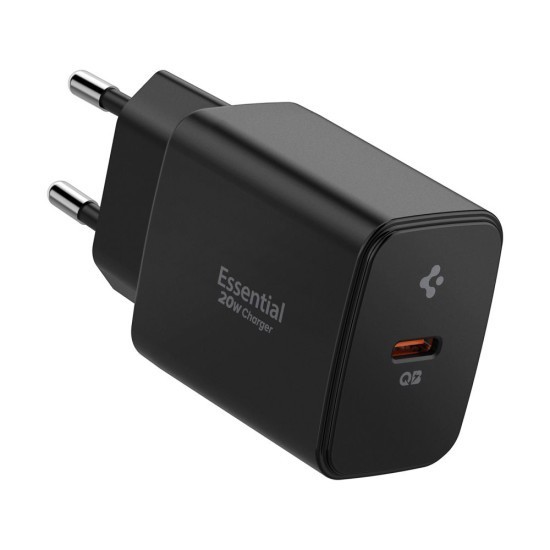 Incarcator pentru Priza, 20W, Type-C, GaN, Fast Charging - Spigen Essential (EE201EU) - White