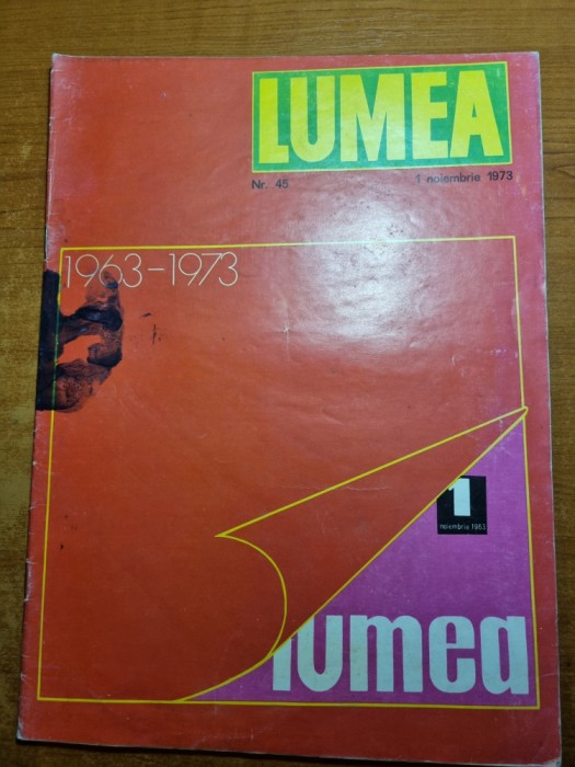 revista lumea 1 noiembrie 1973