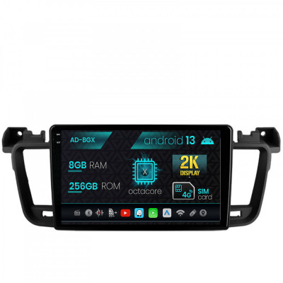 Navigatie Peugeot 508 (2010-2018), Android 13, X-Octacore 8GB RAM + 256GB ROM, 9.5 Inch - AD-BGX9008+AD-BGRKIT264 foto