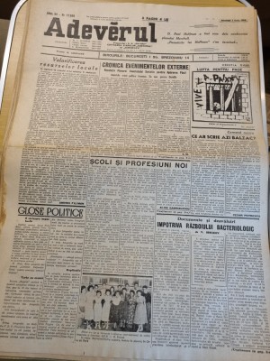 adevarul 1 iulie 1950-razboiul din coreea,art. scolimsi profesii noi foto