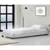 Corium&reg; Pat tapitat modern imitatie piele Berlin, 214 x 96 x 20,5 cm, MDF/imitatie piele, alb, pentru 1 persoana HausGarden Leisure, [Corium]
