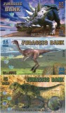 !!! RARR : FANTASY NOTES = JURASSIC BANK - 5 + 11 + 17 DIN 2015 - UNC / POLIMER