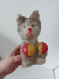Pisica - jucărie mecanică vintage, cu mecanism de &icirc;ntoarcere anii 60-70