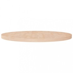 vidaXL Blat de masă rotund, &Oslash;90x4 cm, lemn masiv stejar netratat