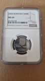 Moneda gradata NGC - 5000 LEI 2004 - MS64