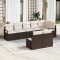 vidaXL Set de canapele pentru grădină 8 pcs Maro Rattan poli 3346428