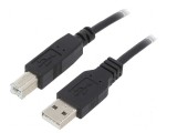 Cablu USB 2.0 A la B, 0,91m, negru
