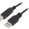 Cablu USB 2.0 A la B, 0,91m, negru