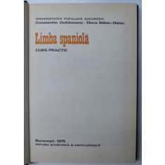 LIMBA SPANIOLA.CURS PRACTIC de CONSTANTIN DUHANEANU, ELENA BALAN-OSIAC 1975